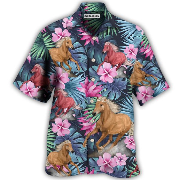 Horse Tropical Summer Vibes - Hawaiian Shirt Jezsport.com