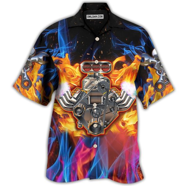 Hot Rod Fire Style - Hawaiian Shirt Jezsport.com