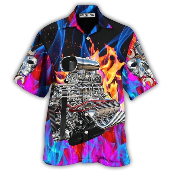 Hot Rod Amazing Colorful Flame - Hawaiian Shirt Jezsport.com