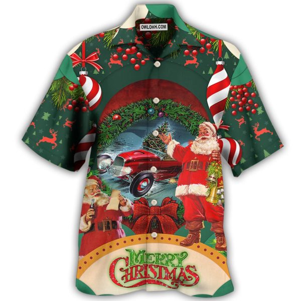 Hot Rod Merry Christmas I Was So Happy That Santa Made All Those - Hawaiian Shirt Jezsport.com