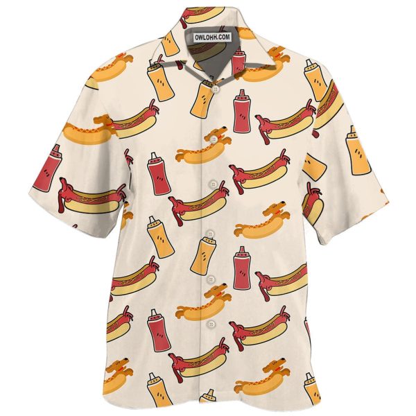 Hot Dog Funny Cool - Hawaiian Shirt Jezsport.com