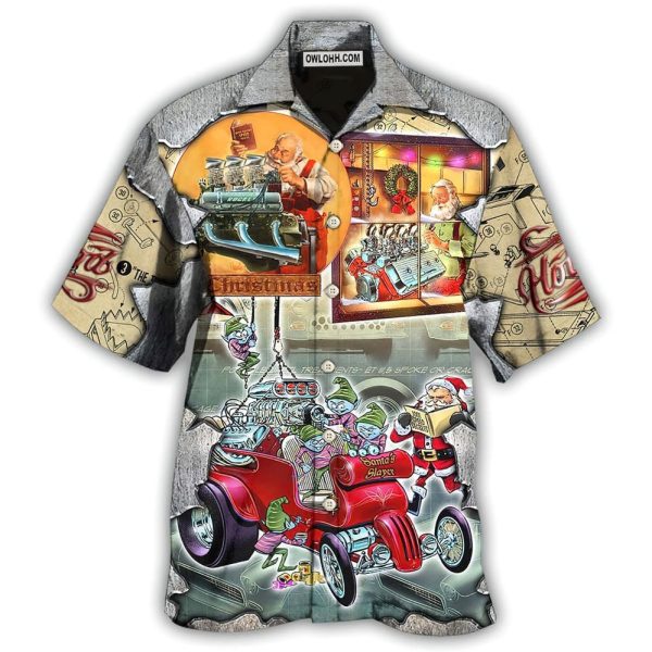 Hot Rod Merry Christmas Night - Hawaiian Shirt Jezsport.com