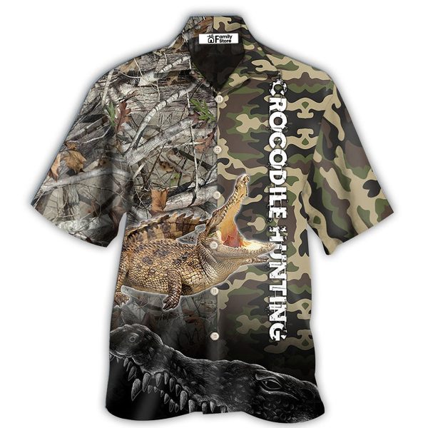 Hunting Crocodile Hunting Camo - Hawaiian Shirt Jezsport.com