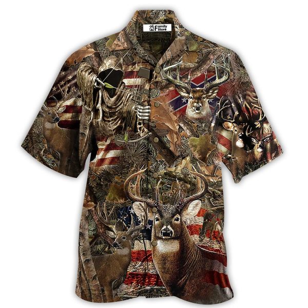 Hunting Deer America Wild - Hawaiian Shirt Jezsport.com