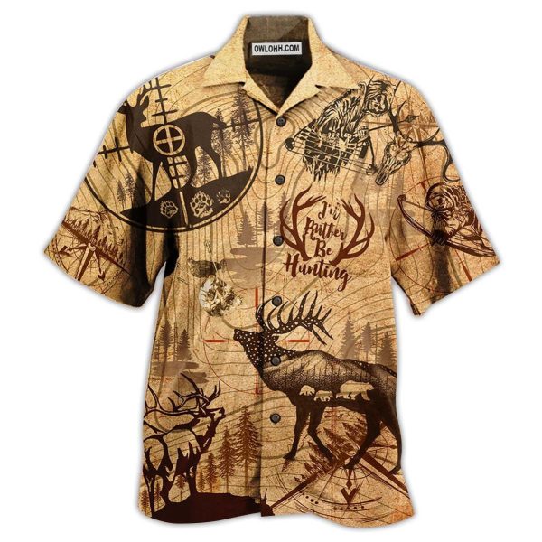 Hunting Deer Vintage Be - Hawaiian Shirt Jezsport.com