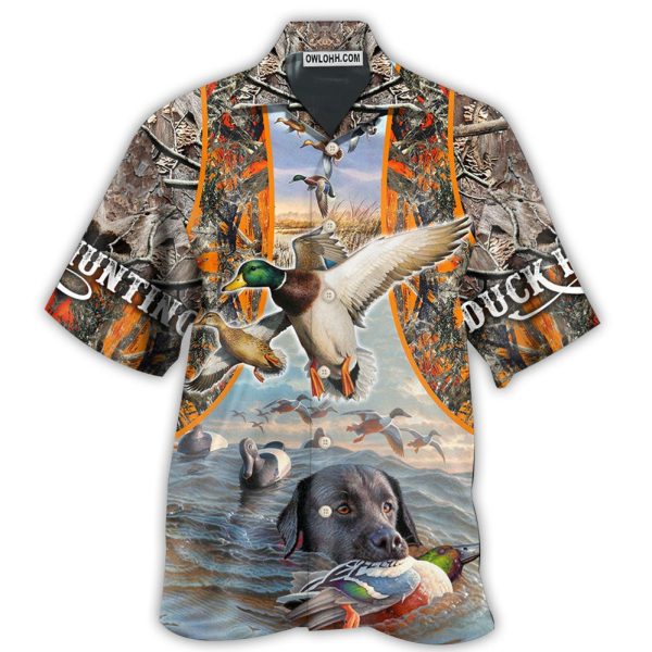 Hunting Duck Hunting Orange Style - Hawaiian Shirt Jezsport.com