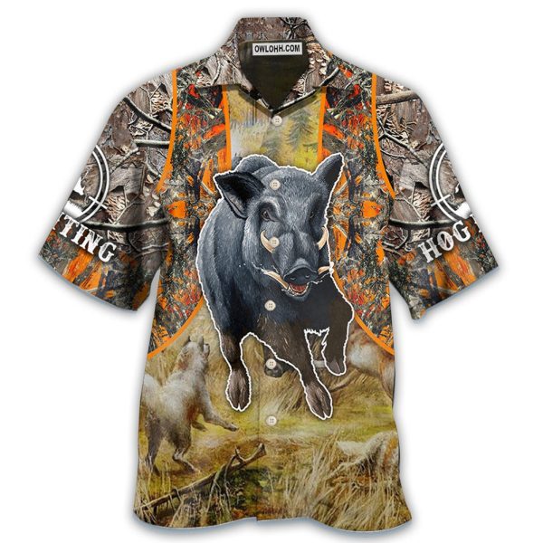 Hunting Hog Hunting Camo - Hawaiian Shirt Jezsport.com