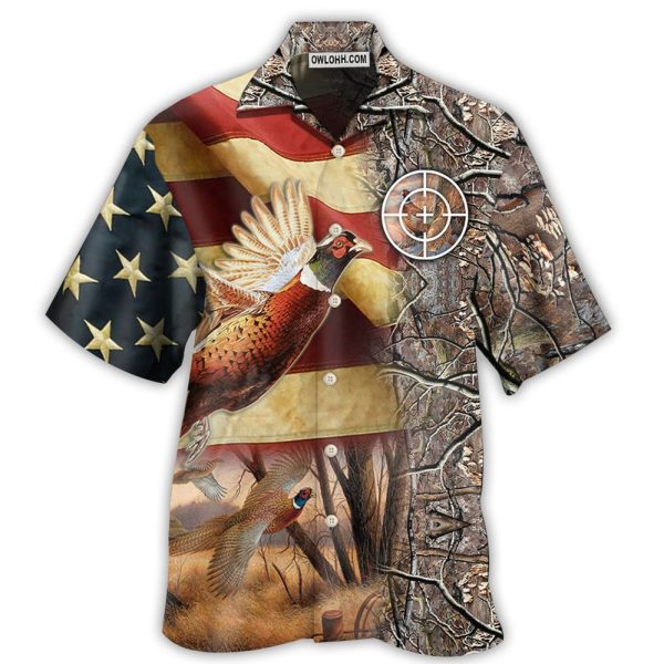 Hunting Pheasant Hunting American - Hawaiian Shirt Jezsport.com