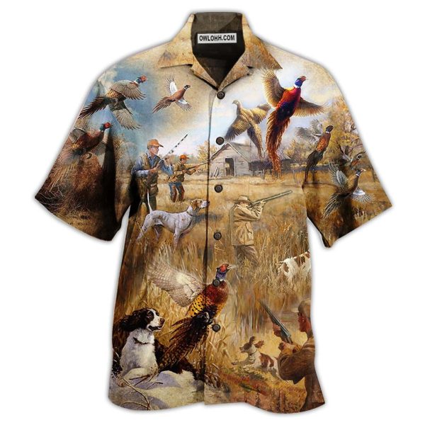 Hunting Pheasant Hunting I'm So Excited - Hawaiian Shirt Jezsport.com