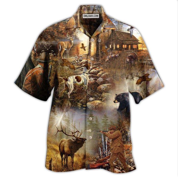 Hunting Rise Shine It's Hunting Time Cool - Hawaiian Shirt Jezsport.com