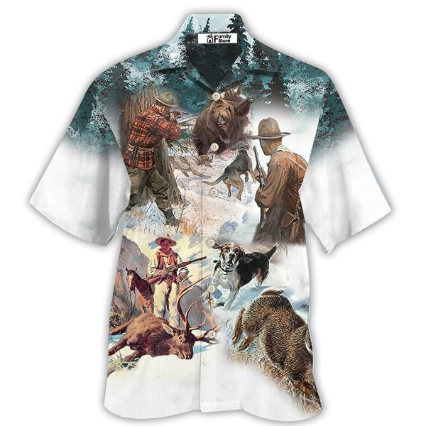 Hunting Snow Mountain Cool - Hawaiian Shirt Jezsport.com