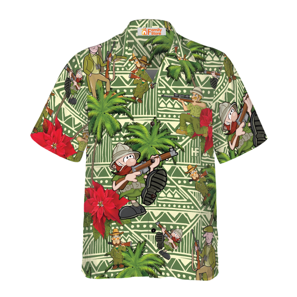 I Am A Hunter Hawaiian Shirt Jezsport.com