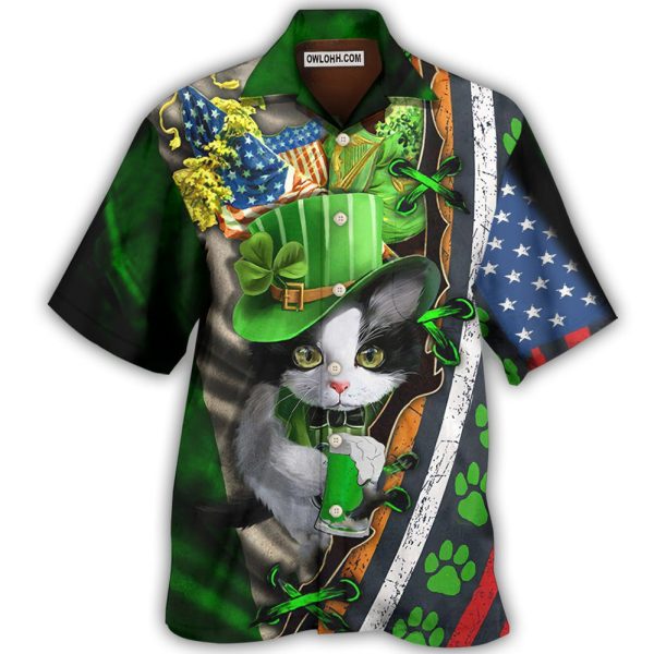 Irish Cats It's Not A Party Until An Irish Cat Show Up - Hawaiian Shirt Jezsport.com