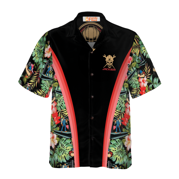 Ironworker Tropical Custom Hawaiian Shirt Jezsport.com