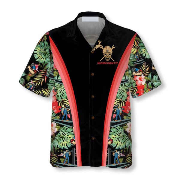 Ironworker Tropical Hawaiian Shirt Jezsport.com