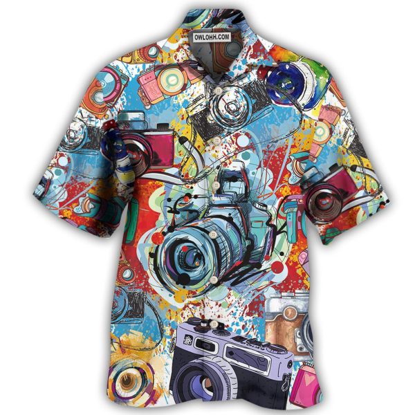 Camera It's A World Of Cameras - Hawaiian Shirt Jezsport.com