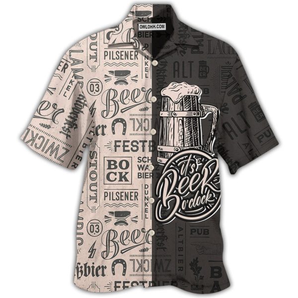 Beer It's Beer O'clock Classic Style - Hawaiian shirt Jezsport.com