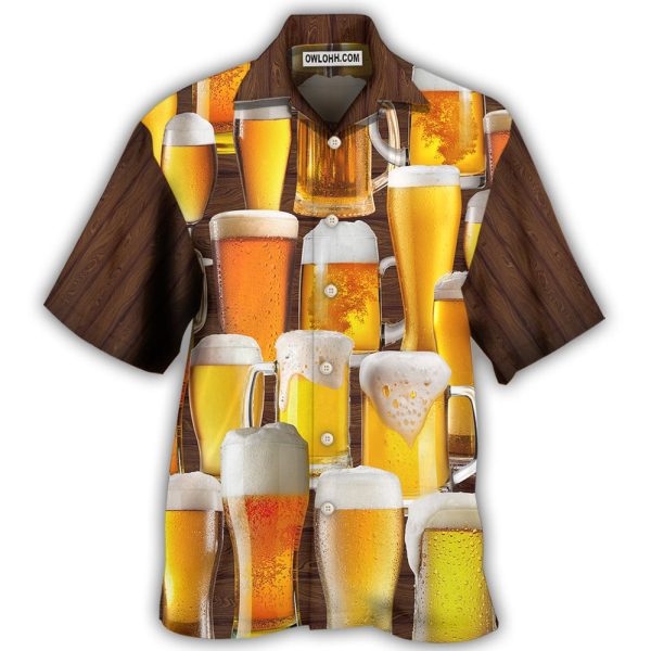 Beer It's Time For Beer - Hawaiian Shirt Jezsport.com