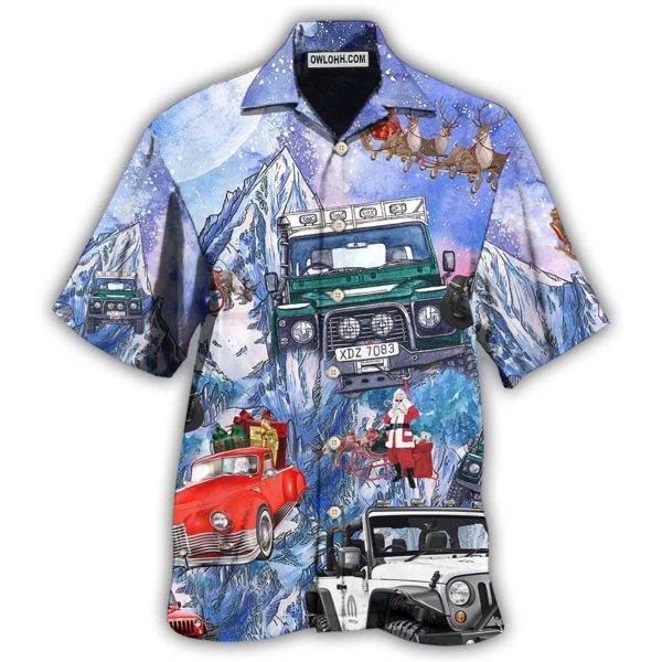 Jeep Reindeer Flying Into Galaxy - Hawaiian Shirt Jezsport.com