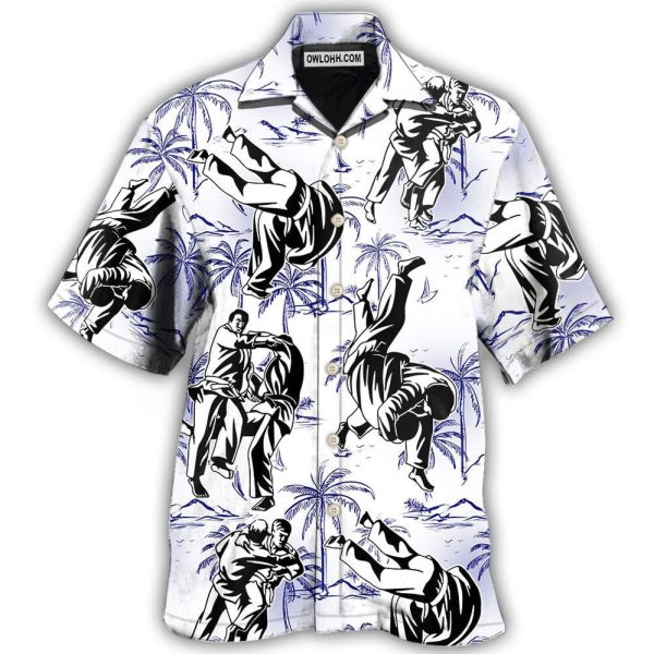 Judo Make Me Strong Tropical Style - Hawaiian Shirt Jezsport.com