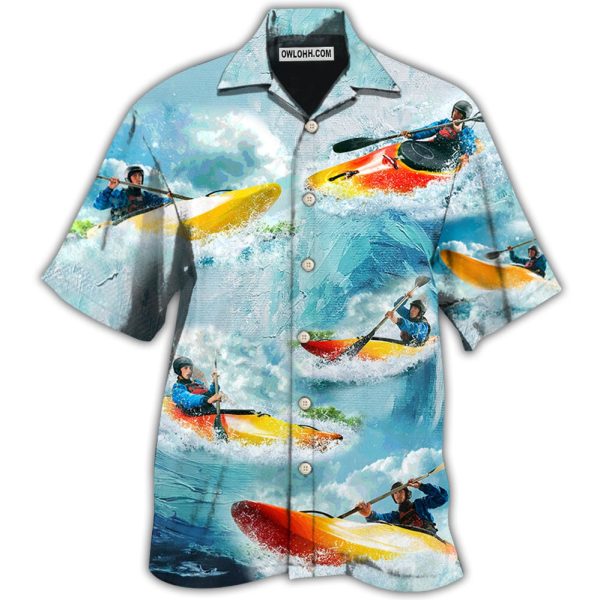 Kayaking Cool Colorful Style - Hawaiian Shirt Jezsport.com