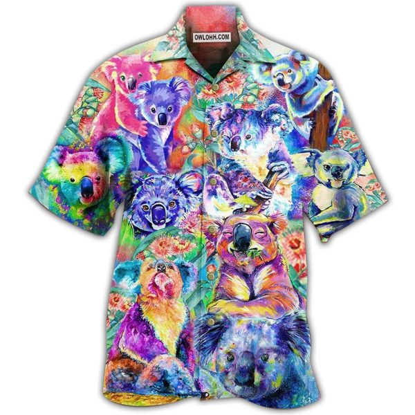 Koala Colorful Love Animals - Hawaiian Shirt Jezsport.com