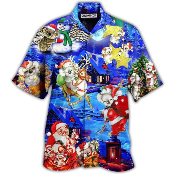 Koala Wants Merry Christmas With Much Fun - Hawaiian Shirt Jezsport.com