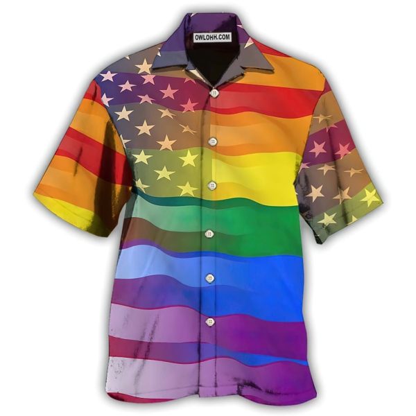 LGBT Love America Peace - Hawaiian Shirt Jezsport.com