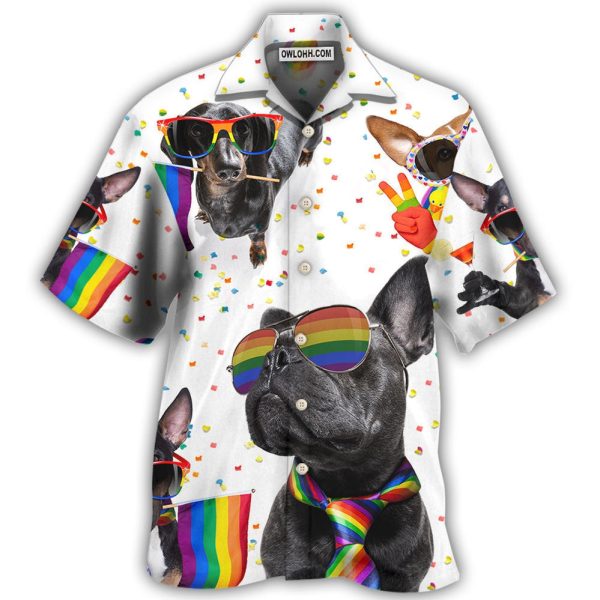 LGBT Pride French Bulldog - Hawaiian Shirt Jezsport.com