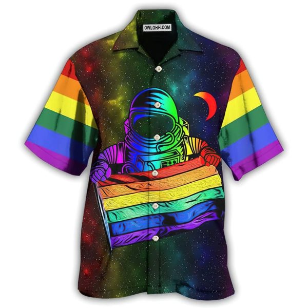 LGBT Pride Astronaut Style - Hawaiian Shirt Jezsport.com