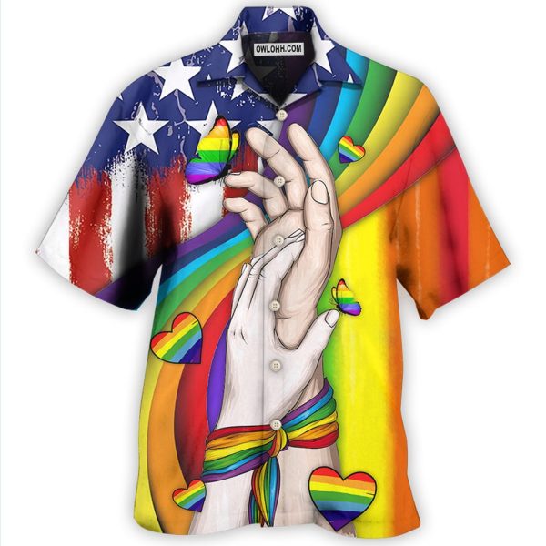 LGBT Hand Love Style - Hawaiian Shirt Jezsport.com