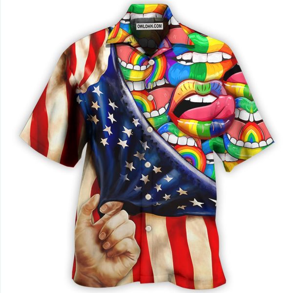 LGBT Lip Love Style - Hawaiian Shirt Jezsport.com