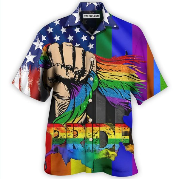 LGBT Hand Love Is Love - Hawaiian Shirt Jezsport.com