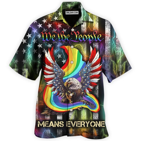 LGBT Eagle We The People Style - Hawaiian Shirt Jezsport.com