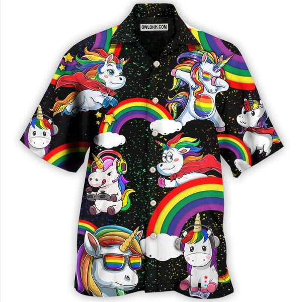 LGBT Unicorn Funny Style - Hawaiian Shirt Jezsport.com