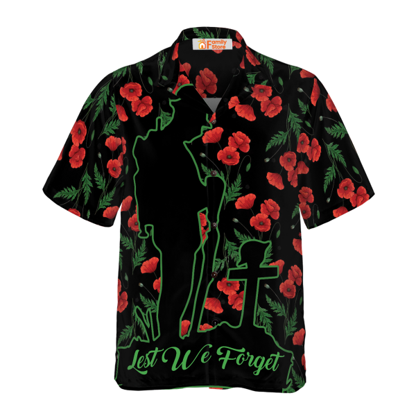 Veterans Lest We Forget Hawaiian Shirt, Meaningful Gift For Veterans Day Jezsport.com