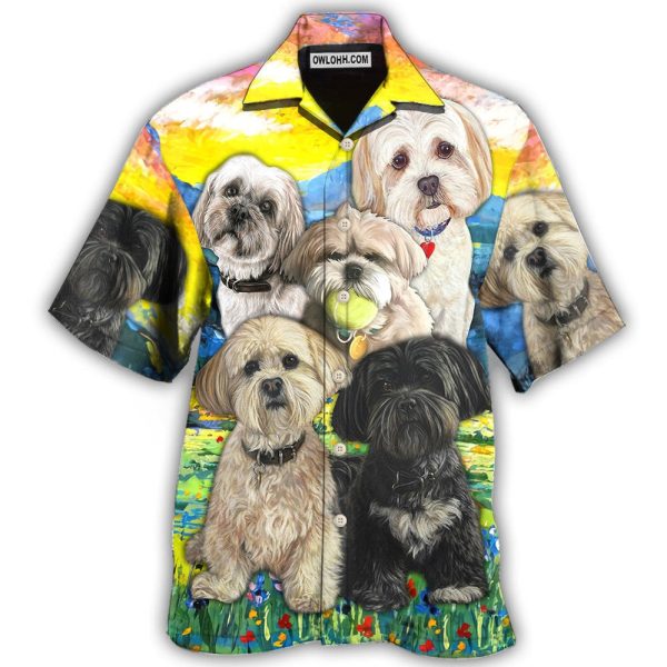 Lhasa Apso Art Dog Lovely - Hawaiian Shirt Jezsport.com