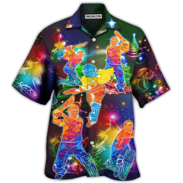 Christmas Life Is Better With Cricket Merry Christmas Blink Blink- Hawaiian Shirt Jezsport.com