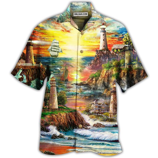 Lighthouse Love Ocean - Hawaiian Shirt Jezsport.com