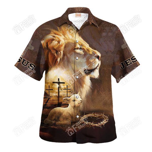 Lion And Goat Hawaiian Shirt Jezsport.com