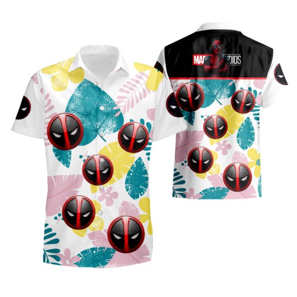 MARVEL COMICS DEADPOOL SUMMER VACATION HAWAIIAN SHIRT summer shirt Jezsport.com