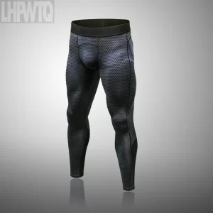 Mens Fitness Sports Leggings Running Tights Men Compression Pants