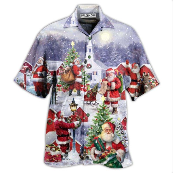 Christmas Merry Xmas Santa Claus Is Coming - Hawaiian Shirt Jezsport.com