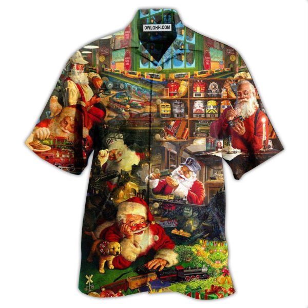 Train Merry Xmas Santa Toys Train Factory - Hawaiian Shirt Jezsport.com