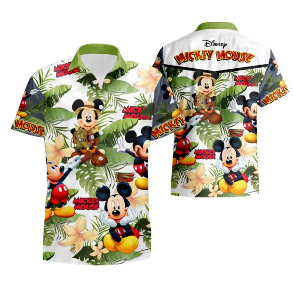 Mickey Mouse Hawaiian Shirt summer shirt Jezsport.com