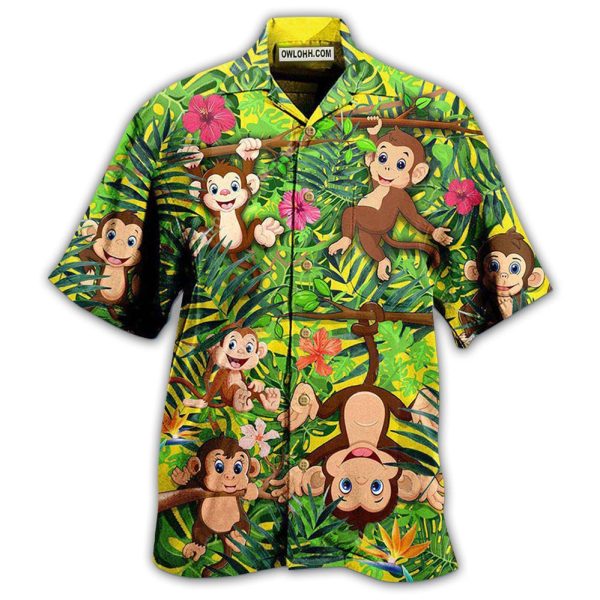 Monkey Animals Are My Spirit - Hawaiian Shirt Jezsport.com