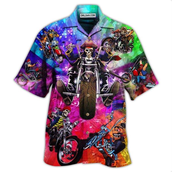 Motorcycle It's Never Late To Take A Ride - Hawaiian Shirt Jezsport.com