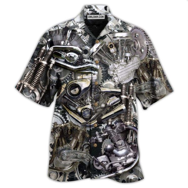 Motorcycle Don't Go Gray We Turn Chrome - Hawaiian Shirt Jezsport.com