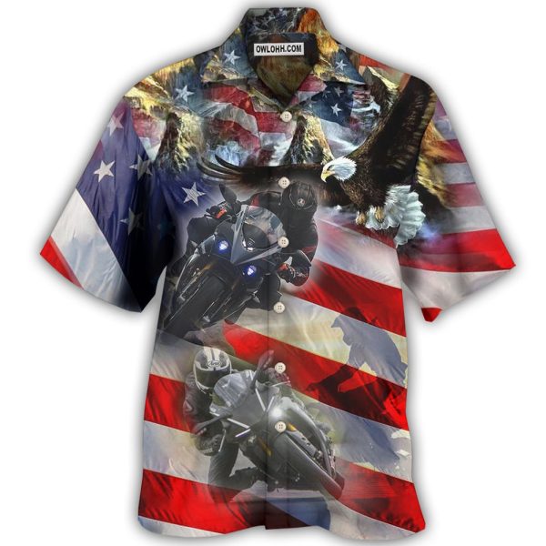 Motorcycle Independence Day - Hawaiian Shirt Jezsport.com