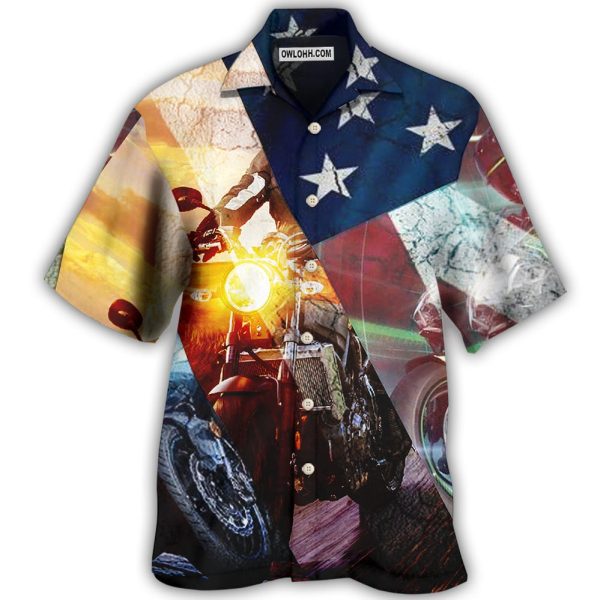 Motorcycle Independence Day America - Hawaiian Shirt Jezsport.com